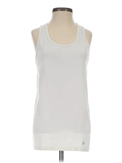 Pre-owned Gap Fit Tank Top White Halter Neckline Tops