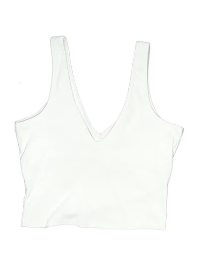 Pre-owned Gap Fit Kids' Tank Top White Plunge Neckline Tops