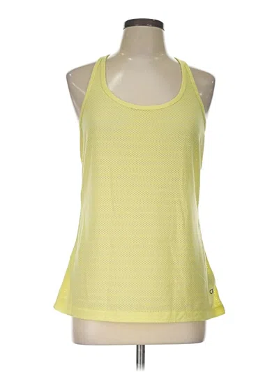 Pre-owned Gap Fit Tank Top Yellow Halter Neckline Tops