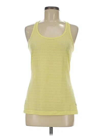 Pre-owned Gap Fit Tank Top Yellow Halter Neckline Tops