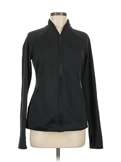 Pre-owned Gap Fit Track Jacket In Black