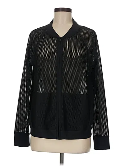 Pre-owned Gap Fit Track Jacket In Black