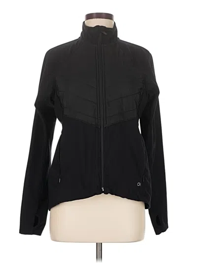 Pre-owned Gap Fit Track Jacket In Black