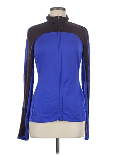 Pre-owned Gap Fit Track Jacket In Blue