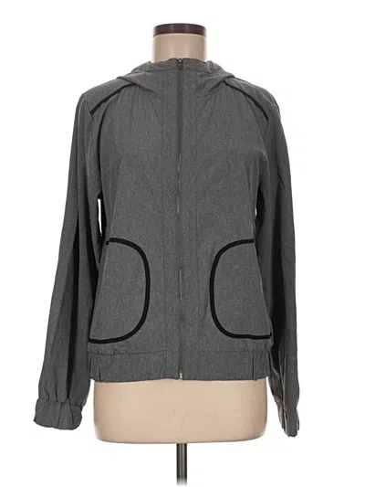 Pre-owned Gap Fit Track Jacket In Gray