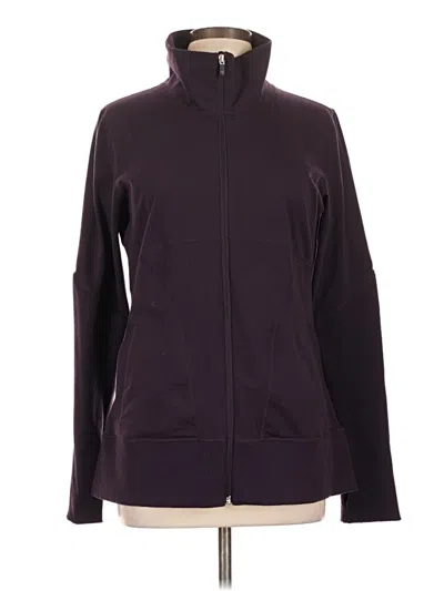 Pre-owned Gap Fit Track Jacket In Purple