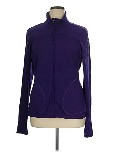 Pre-owned Gap Fit Track Jacket In Purple