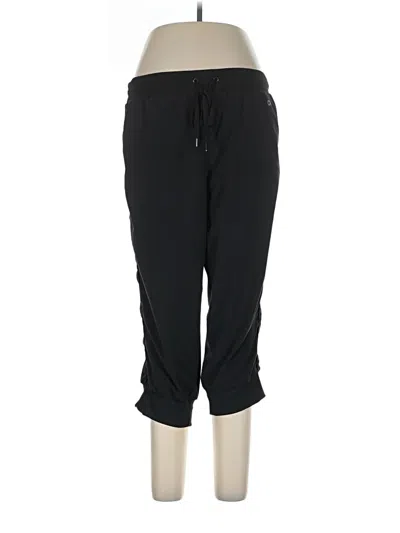 Pre-owned Gap Fit Track Pants In Black