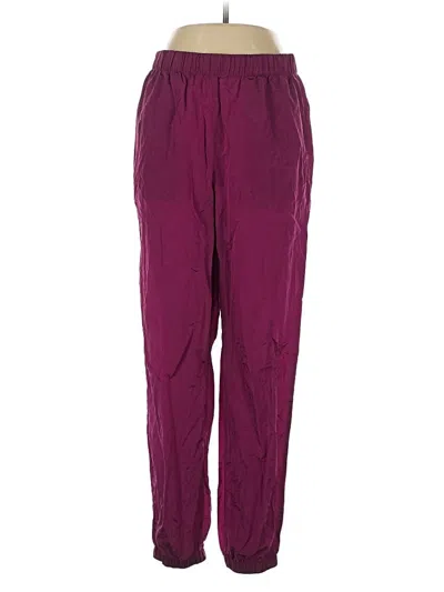 Pre-owned Gap Fit Track Pants In Purple