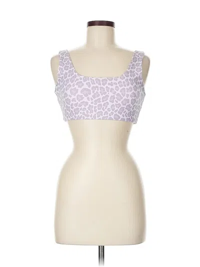 Pre-owned Gap Fit Tube Top Purple Strapless Neckline Tops