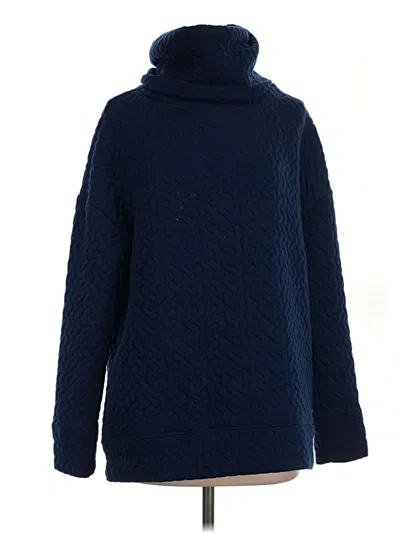 Pre-owned Gap Fit Turtleneck Sweater In Blue