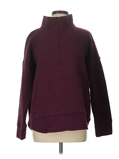 Pre-owned Gap Fit Turtleneck Sweater In Burgundy