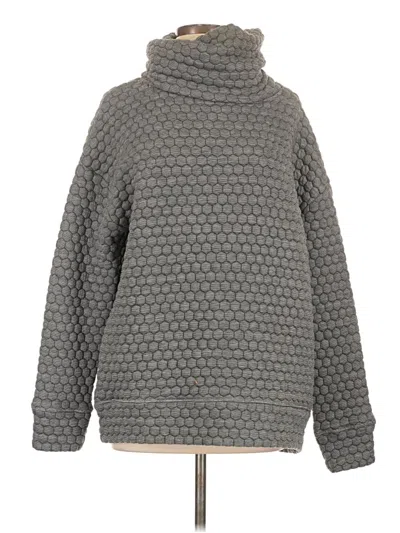 Pre-owned Gap Fit Turtleneck Sweater In Gray