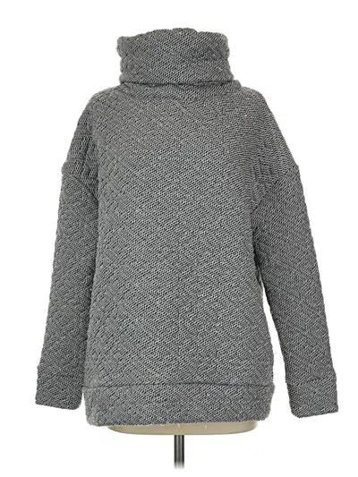 Pre-owned Gap Fit Turtleneck Sweater In Gray