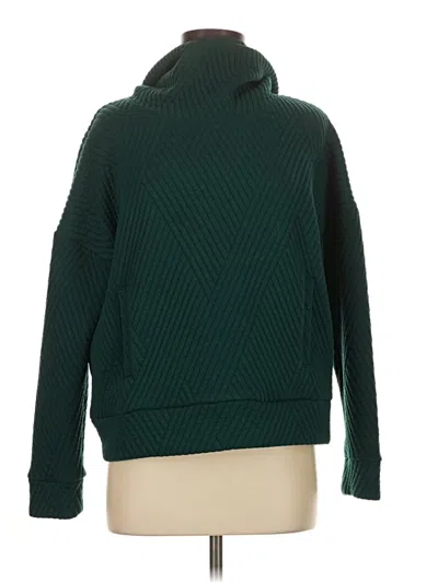 Pre-owned Gap Fit Turtleneck Sweater In Green