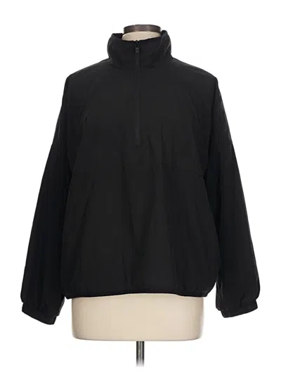 Pre-owned Gap Fit Windbreaker Jacket In Black