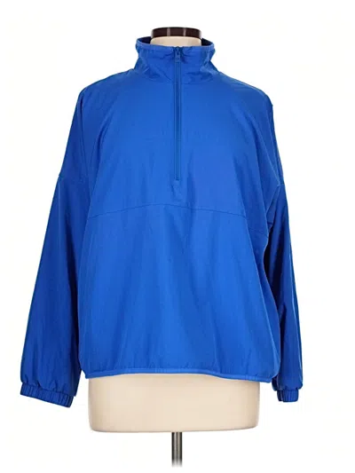 Pre-owned Gap Fit Windbreaker Jacket In Blue