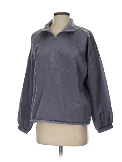 Pre-owned Gap Fit Windbreaker Jacket In Gray