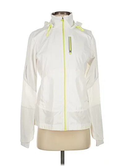 Pre-owned Gap Fit Windbreaker Jacket In White