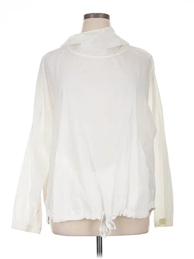 Pre-owned Gap Fit Windbreaker Jacket In White