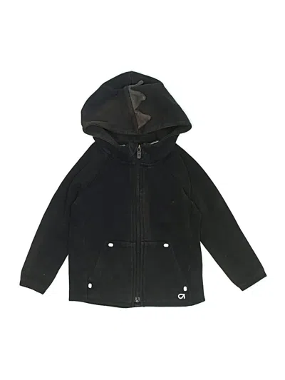 Pre-owned Gap Fit Kids' Zip Up Hoodie In Black