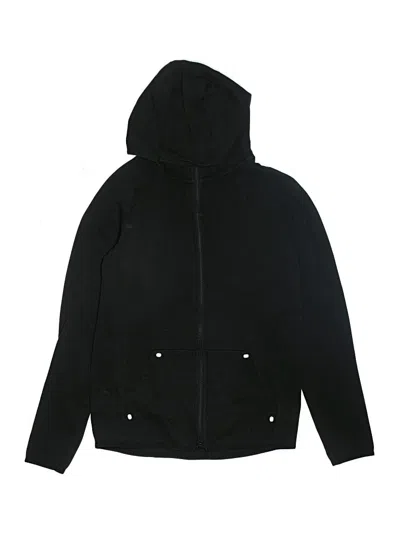 Pre-owned Gap Fit Kids' Zip Up Hoodie In Black