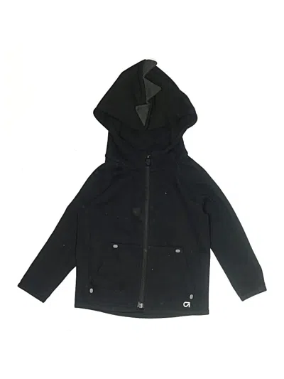 Pre-owned Gap Fit Kids' Zip Up Hoodie In Black