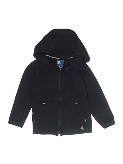 Pre-owned Gap Fit Kids' Zip Up Hoodie In Black