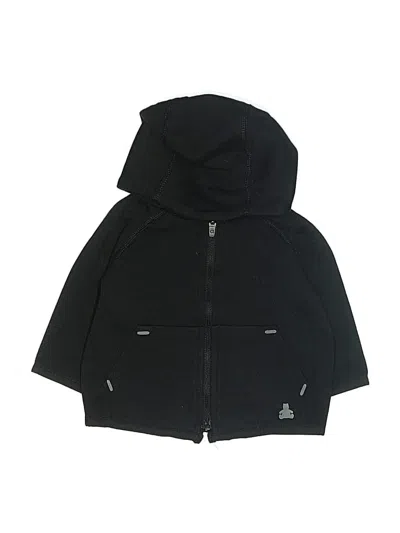 Pre-owned Gap Fit Babies' Zip Up Hoodie In Black