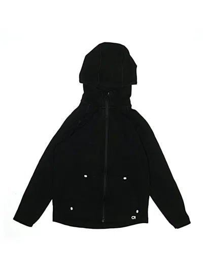 Pre-owned Gap Fit Kids' Zip Up Hoodie In Black