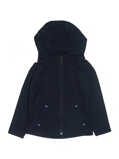Pre-owned Gap Fit Kids' Zip Up Hoodie In Blue