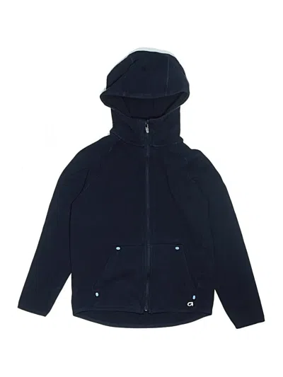 Pre-owned Gap Fit Kids' Zip Up Hoodie In Blue