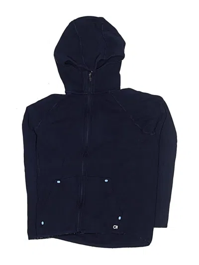 Pre-owned Gap Fit Kids' Zip Up Hoodie In Blue