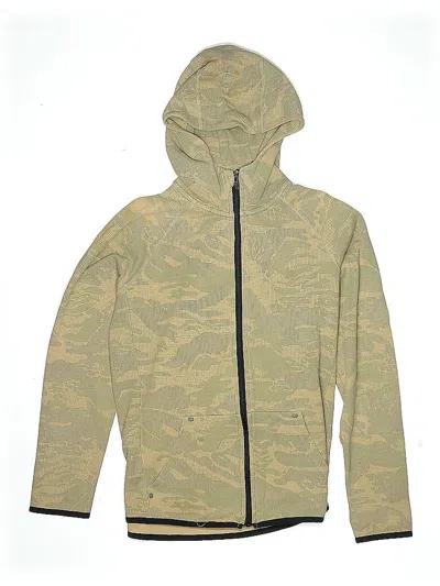 Pre-owned Gap Fit Kids' Zip Up Hoodie In Brown