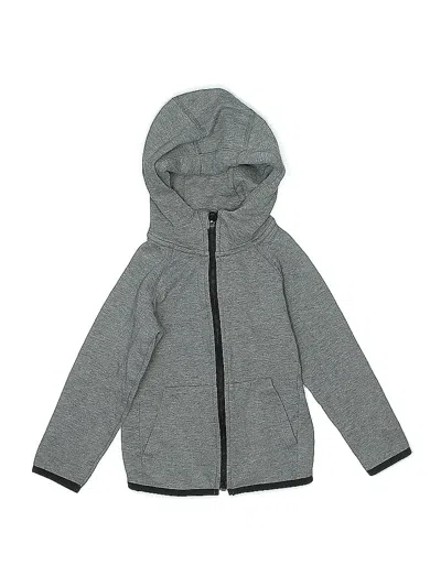 Pre-owned Gap Fit Kids' Zip Up Hoodie In Gray