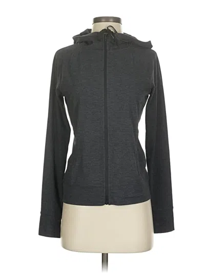 Pre-owned Gap Fit Zip Up Hoodie In Gray