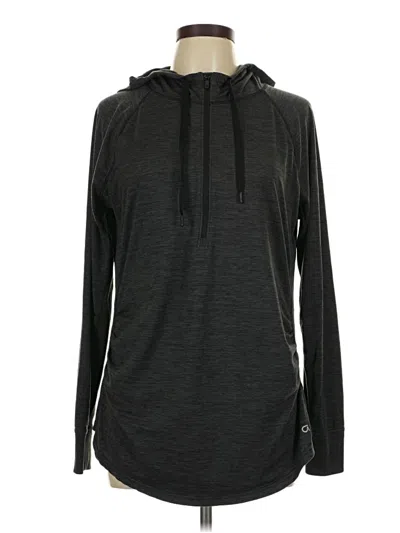 Pre-owned Gap Fit Zip Up Hoodie In Gray