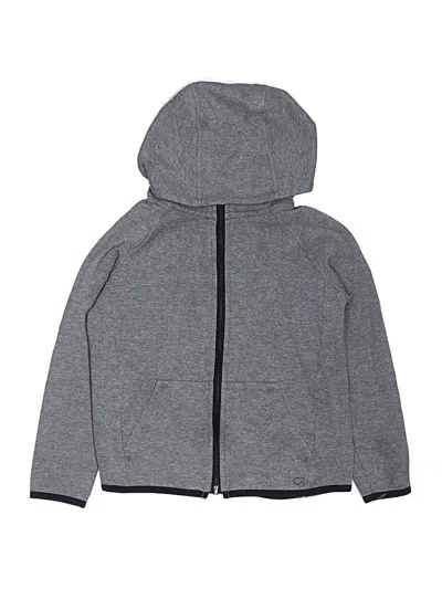 Pre-owned Gap Fit Kids' Zip Up Hoodie In Gray