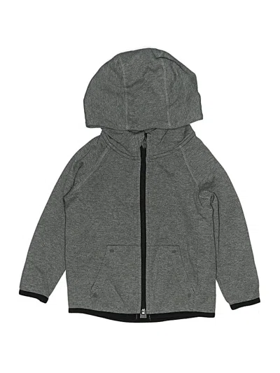 Pre-owned Gap Fit Kids' Zip Up Hoodie In Gray