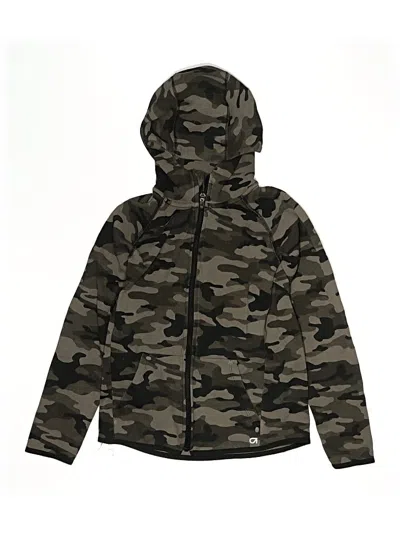 Pre-owned Gap Fit Kids' Zip Up Hoodie In Green