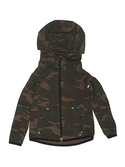 Pre-owned Gap Fit Kids' Zip Up Hoodie In Green