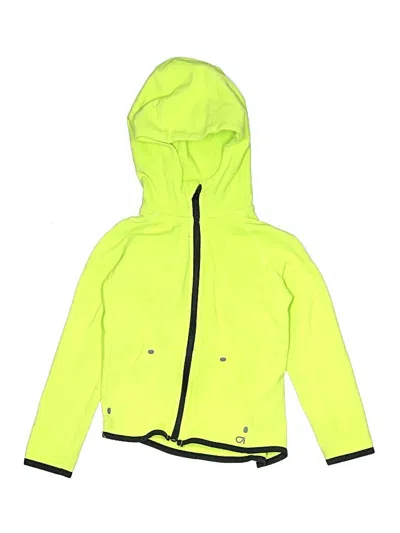 Pre-owned Gap Fit Kids' Zip Up Hoodie In Yellow