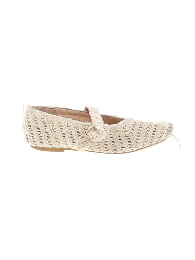 Pre-owned Gap Kids' Flats In Ivory