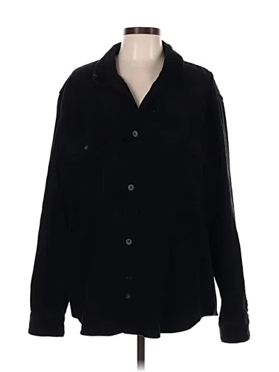 Pre-owned Gap Fleece Jacket In Black