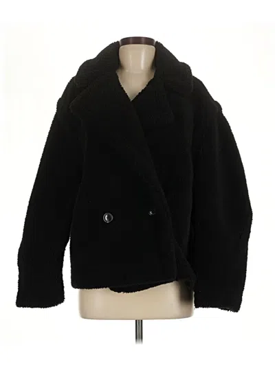 Pre-owned Gap Fleece Jacket In Black