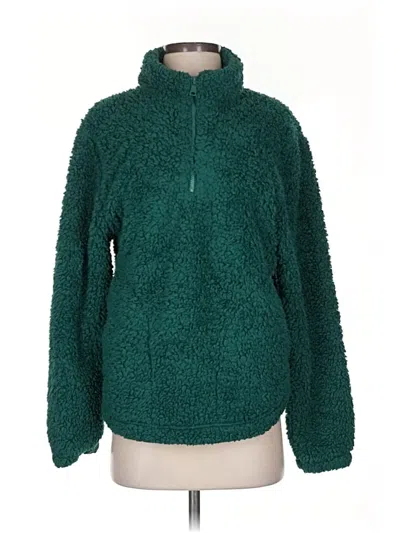 Pre-owned Gap Fleece Jacket In Green