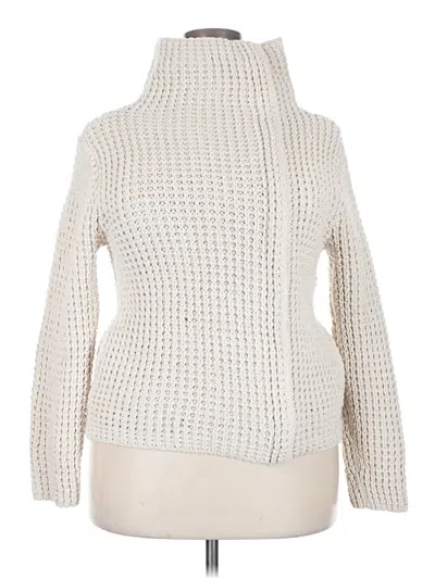 Pre-owned Gap Fleece Jacket In White