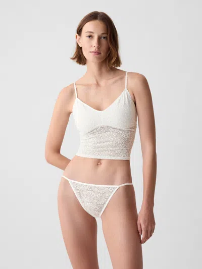 Gap Floral Lace Brami In Off White