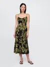 Gap Floral V-neck Midi Dress