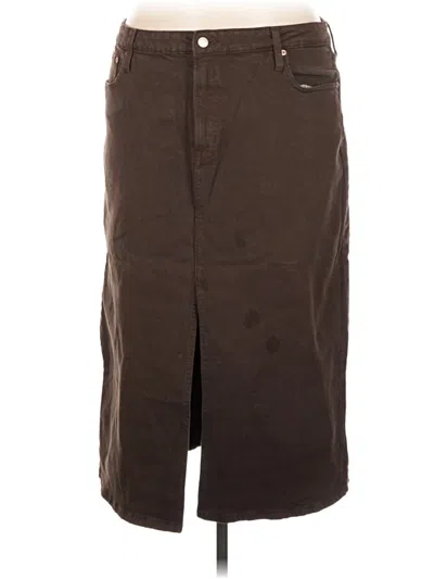 Pre-owned Gap Formal Skirt In Brown